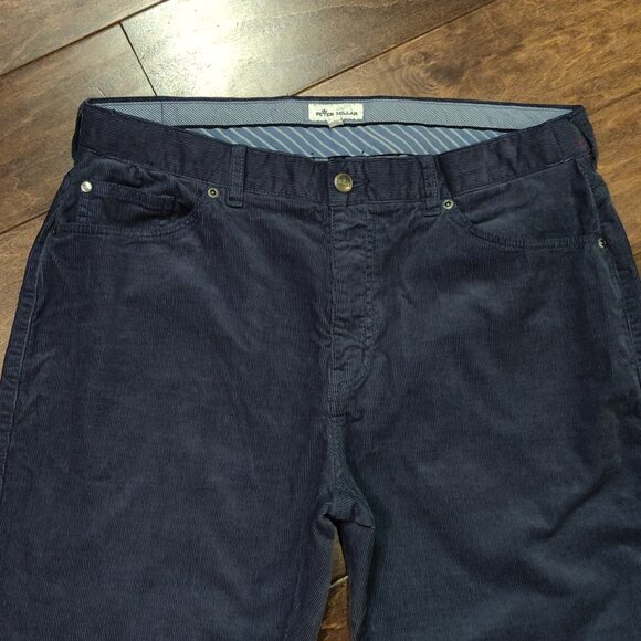 Peter Millar Dark Blue Corduroy Pants - Picture 4 of 7
